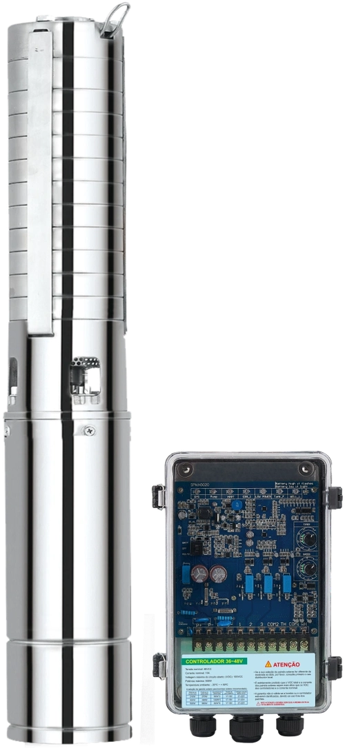 Bomba Solar ZM 500W (4 polegadas) + Controlador 48V